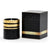 HOLIDAYS DERUTA MILANO: Candle Black with Hand Painted Pure Gold Stripes