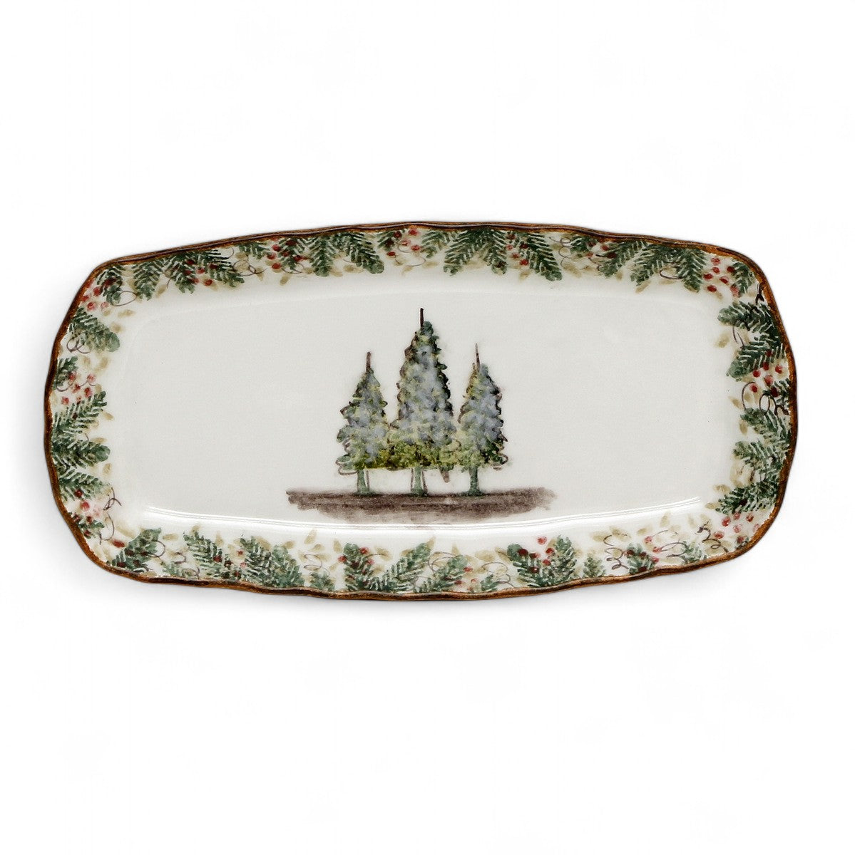 GIFT BOX: With ARTE ITALICA Natale Rectangular Tray