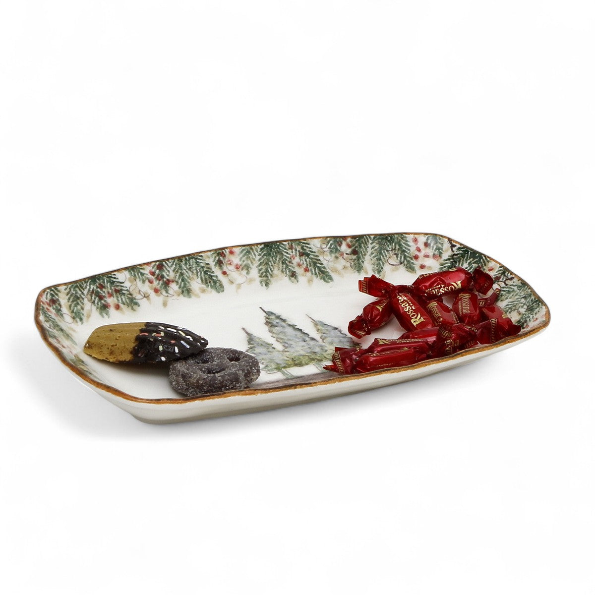 GIFT BOX: With ARTE ITALICA Natale Rectangular Tray