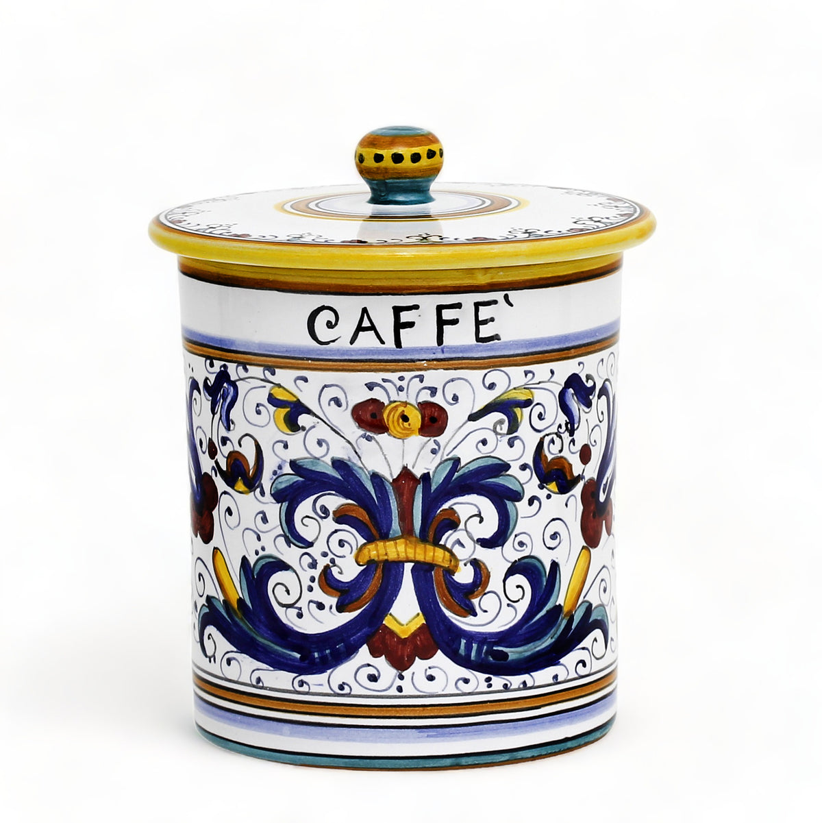 RICCO DERUTA DELUXE: Canister with Ceramic Lid - &#39;CAFFE&#39; (Coffee)