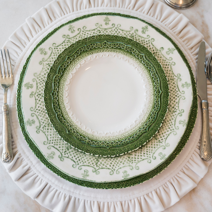 ARTE ITALICA: Finezza Green Salad & Dessert Plate