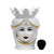 CALTAGIRONE: Moorish Sicilian Head Vase - Woman pure white glaze with 24 Carats Painted Gold decoration (Large)