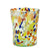MURANO MURRINA STYLE:  Crumpled Water Tumbler Glass fully hand made (Green Mix) - Artistica.com