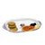 ORVIETO RED ROOSTER: Oval/Oblong Small Tray - Artistica.com