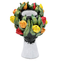 DONATELLO HEADS: Ceramic Head Vase - Tulips Decor - Artistica.com