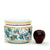 ORVIETO GREEN ROOSTER: Cylindrical Cover Pot - Cachepot Planter (Small) - Artistica.com