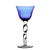ABIGAILS - ADRIANA Wine Glass Twisted Stem - COBALT BLUE - Artistica.com
