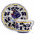 ORVIETO BLUE ROOSTER: Cup and Saucer - Artistica.com