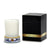 DERUTA CANDLES: Frosted Glass & Deruta Ceramic Base Candle ~ Ricco Deruta Design - Artistica.com