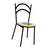 WROUGHT IRON CHAIR: Diana Design with ceramic stone seat - Artistica.com