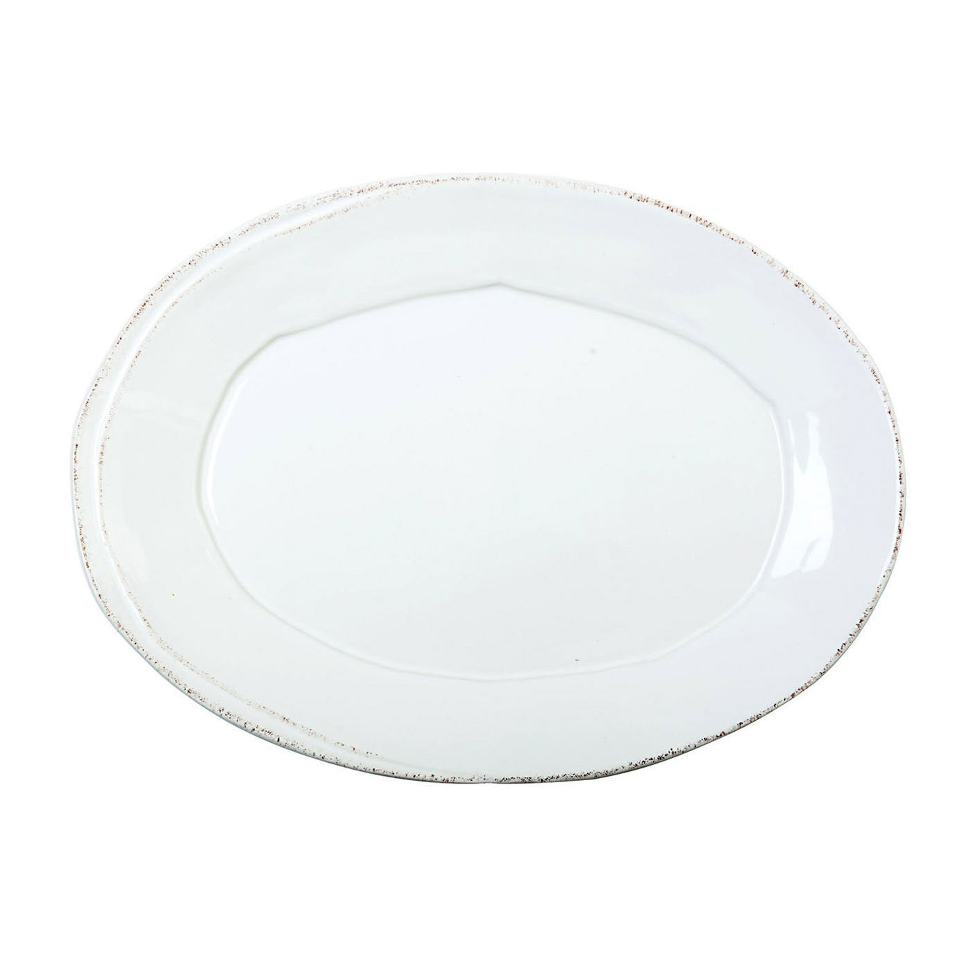 VIETRI: Lastra White Small Oval Platter - Artistica.com