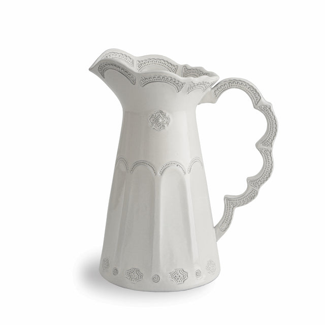 ARTE ITALICA: Merletto Antique Scalloped Pitcher - Artistica.com