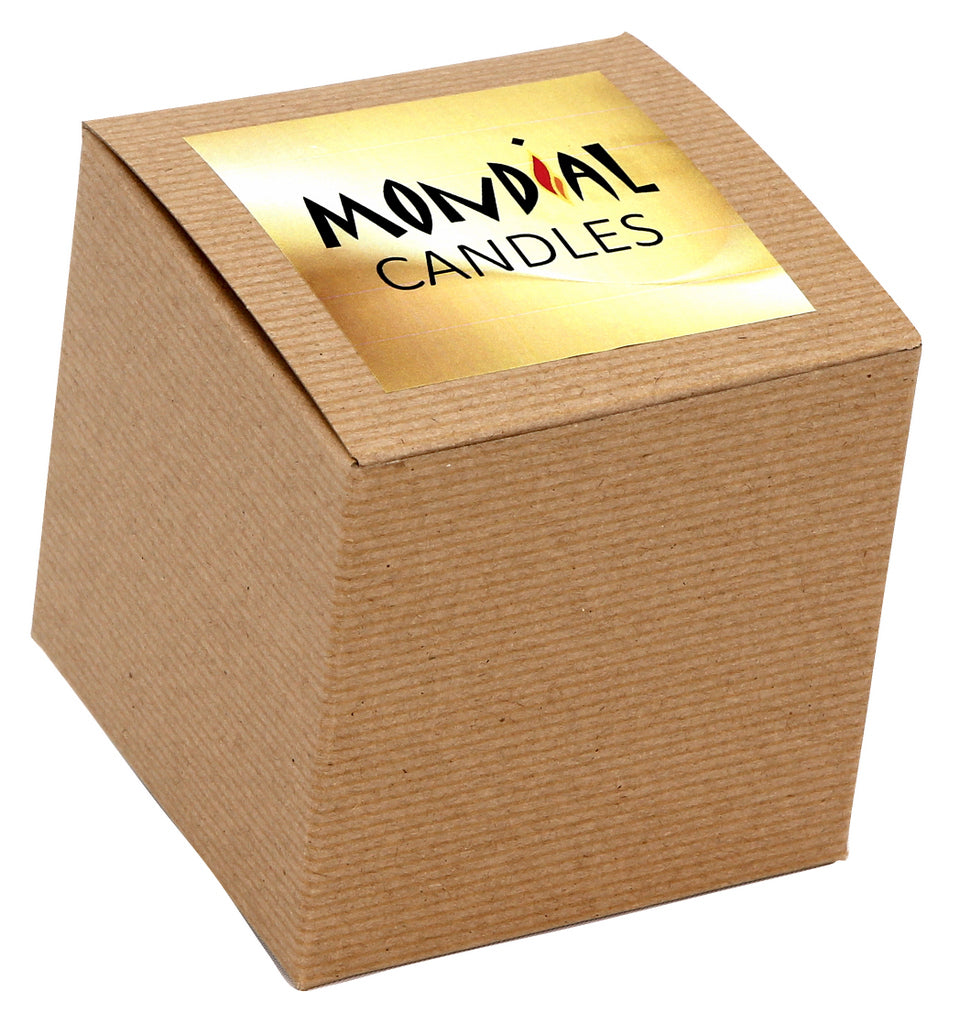 MONDIAL CANDLES: BIANCA Collection - Ceramic Square Container Candle with Ant. Brass Racing Horses Ornament - Artistica.com