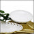 PURITY GLAMOUR: Extra Large Round Bowl - Pure White with Gold Chain - Artistica.com