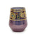 CRYSTAL CANDLES: Regalia Design Luxury Glass Candle with 14 Carats Gold finish - Purple color (12 Oz) - Artistica.com