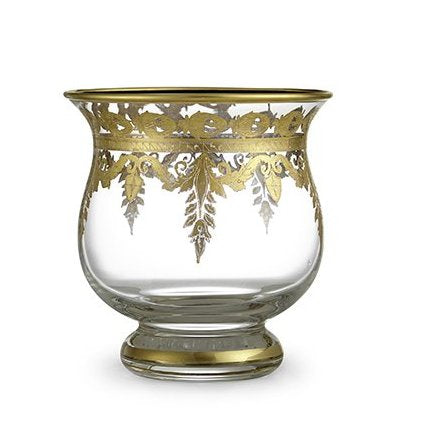 ARTE ITALICA: Vetro Gold Candleholder - Artistica.com