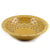 DOLFI CARAMEL BLUE DOTS: Round Bowl Centerpiece CARAMEL with Blue dots - Artistica.com