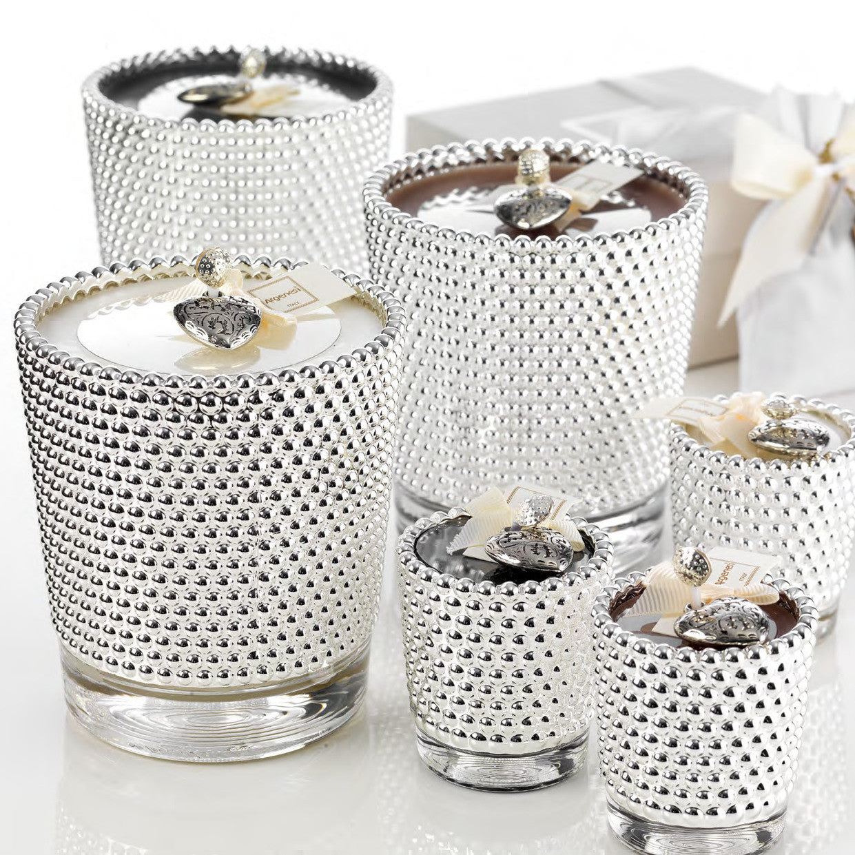 AMORE SILVER CANDLES