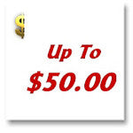 Items up to $50.00