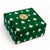 GIFT BOX CHRISTMAS: Green Gift Box with Deruta Orvieto Red Rooster of Fortune Pitcher