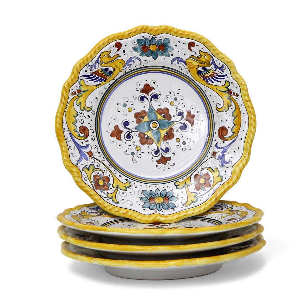 RAFFAELLESCO CLASSICO: Salad plate fluted rims (FULL DECOR) [R]