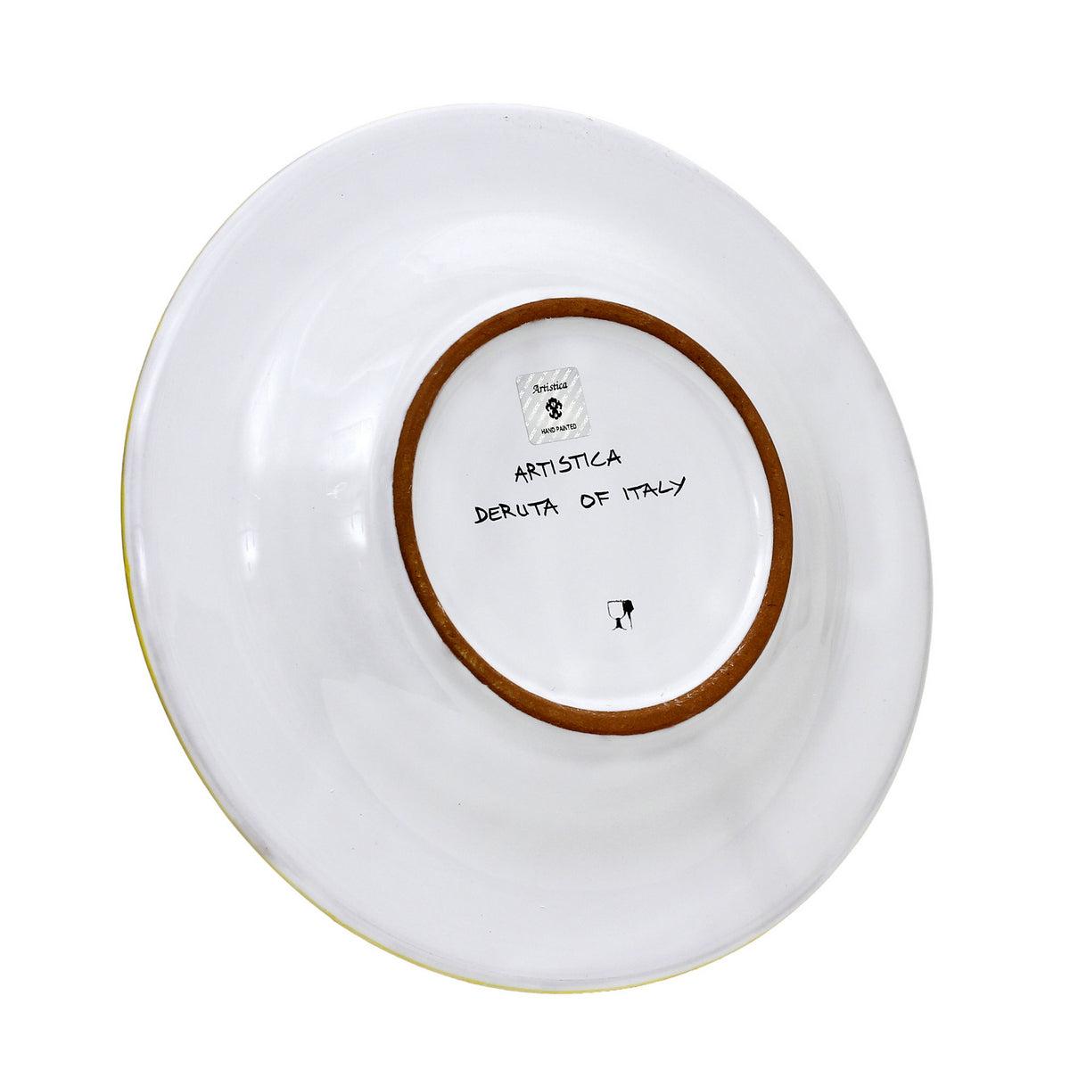 ORVIETO GREEN ROOSTER: Tid Bit Server Plate with Golden or Chrome Oval Metal Handle - Artistica.com