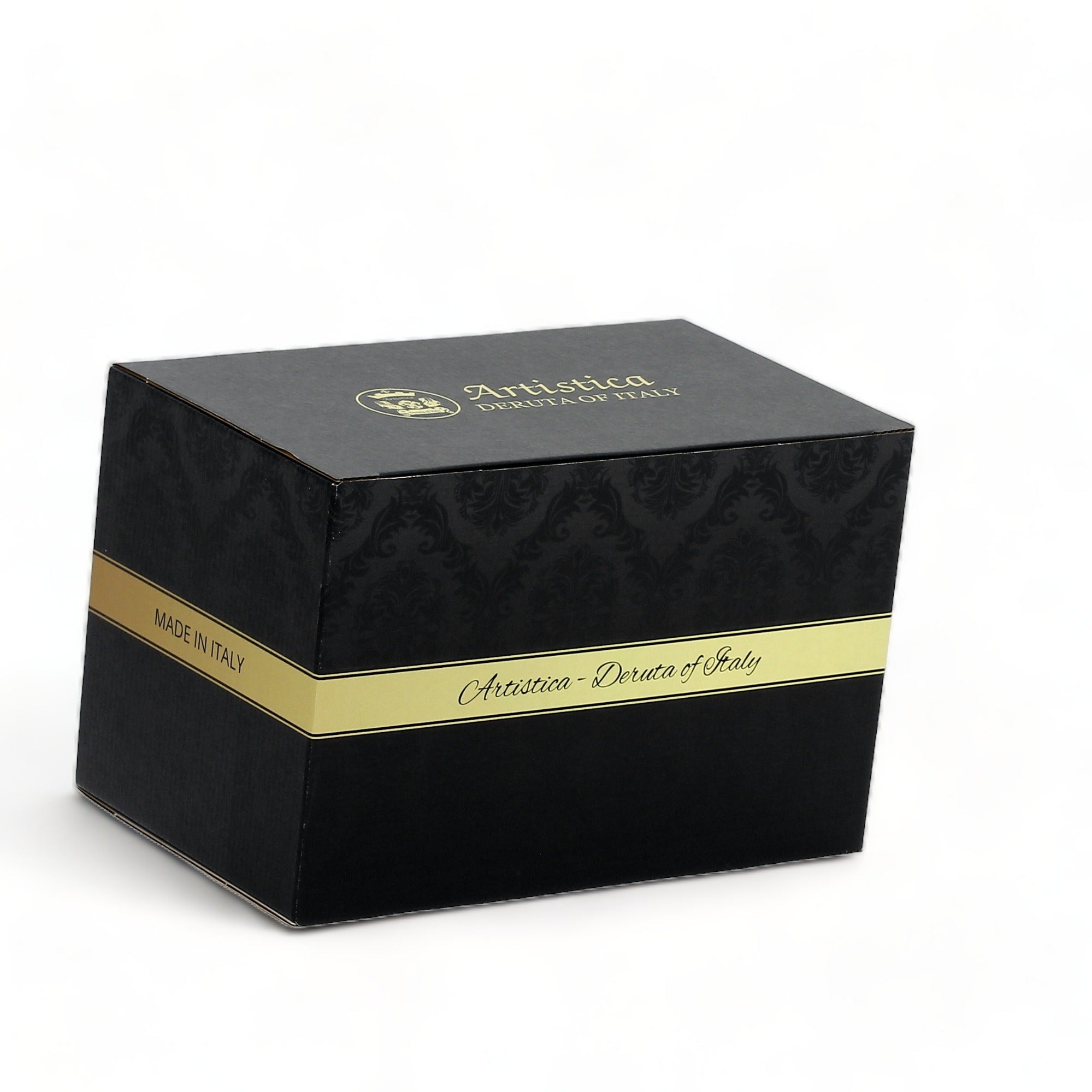 GIFT BOX: With authentic Deruta hand painted ceramic - Liquid Soap/Lotion Dispenser Foglie Design