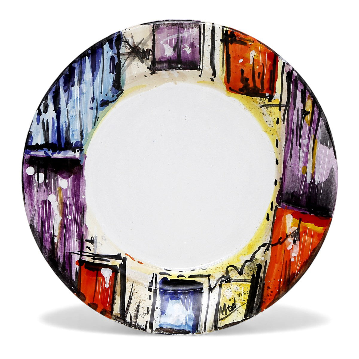 MODERNA: Five Pieces Place Setting (Dinner+Pasta+Salad Plates +Cup and Saucer)