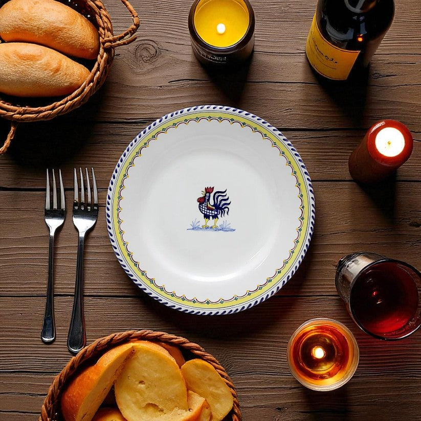 ORVIETO BLUE ROOSTER SIMPLE: Dinner Plate