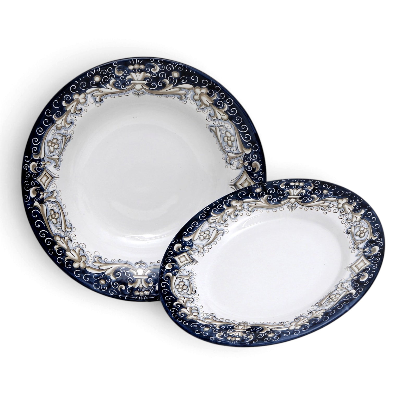 DERUTA COLORI: 2 Pieces Place Setting Bundle - BLUE ANTICO