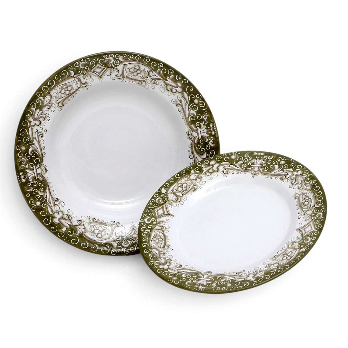 DERUTA COLORI: 2 Pieces Place Setting Bundle - SAGE