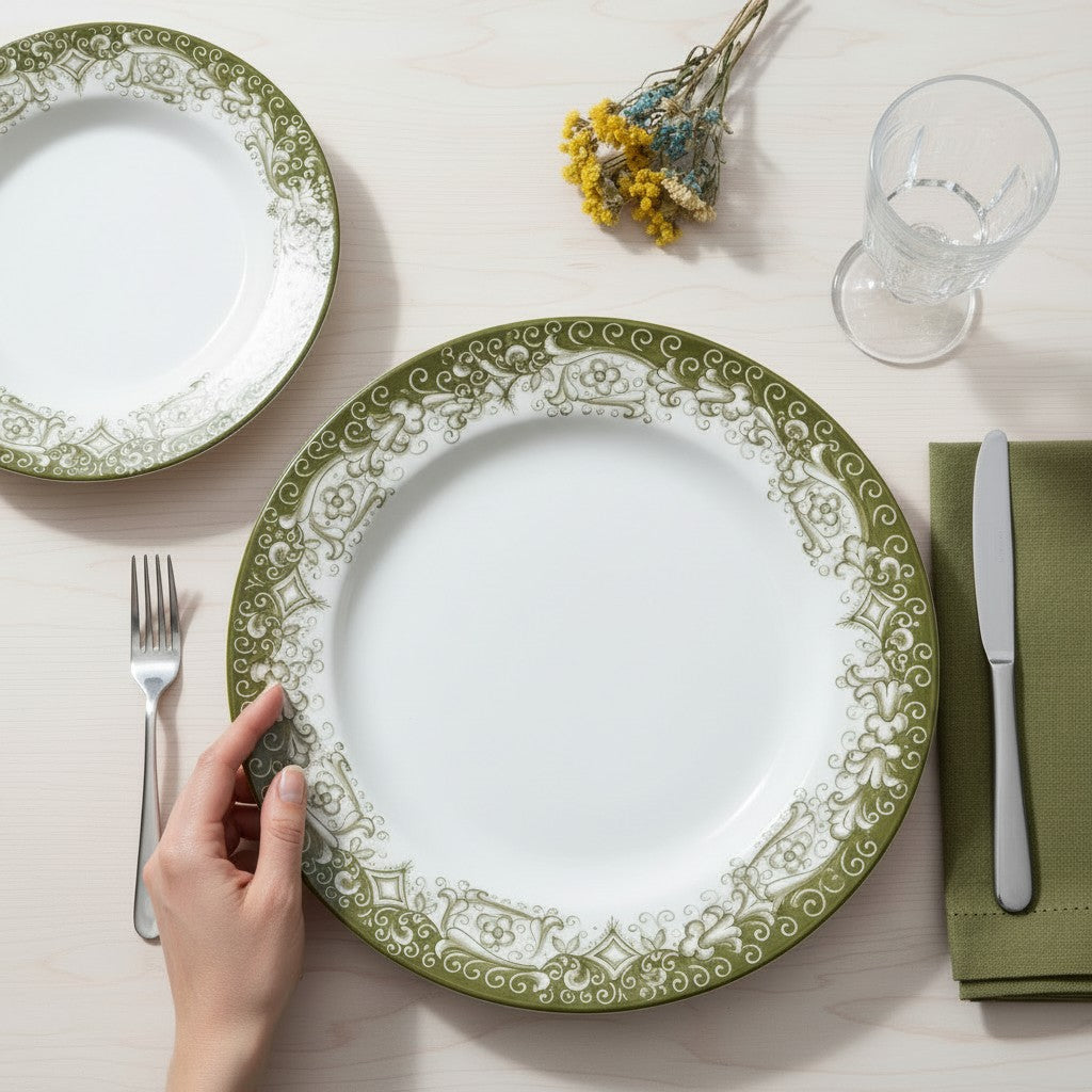 DERUTA COLORI: 2 Pieces Place Setting Bundle - SAGE