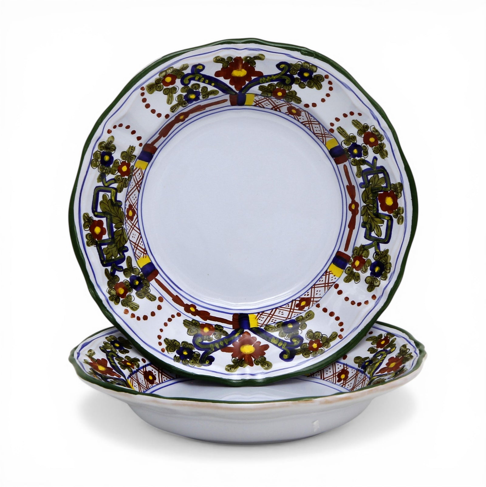 FAENZA-CARNATION: 4 Pieces Place Setting [White Center]