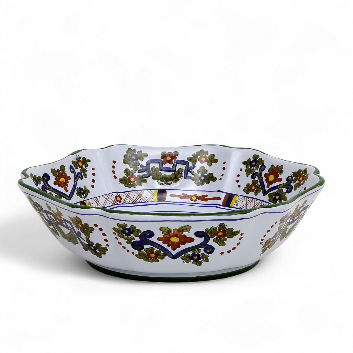 FAENZA-CARNATION: Large Serving salad pasta bowl