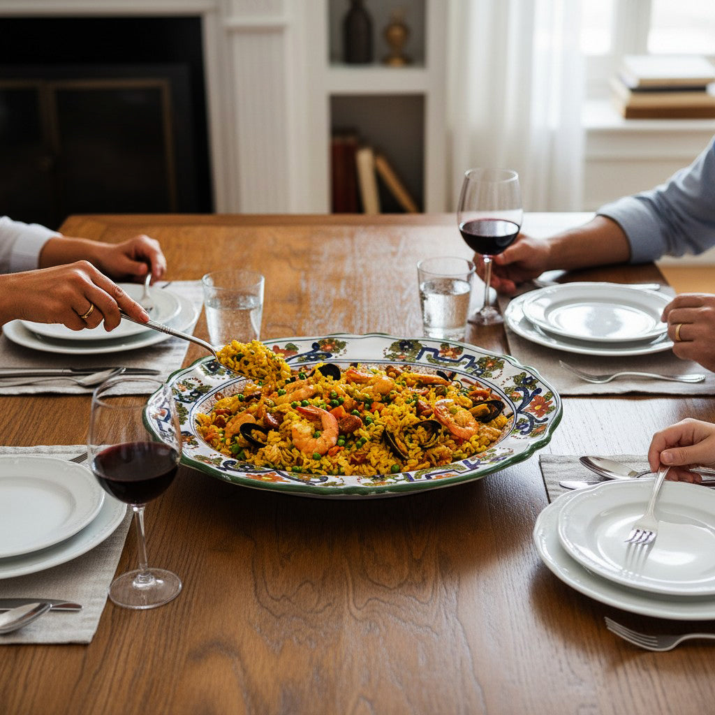 FAENZA-CARNATION: Large Oval platter