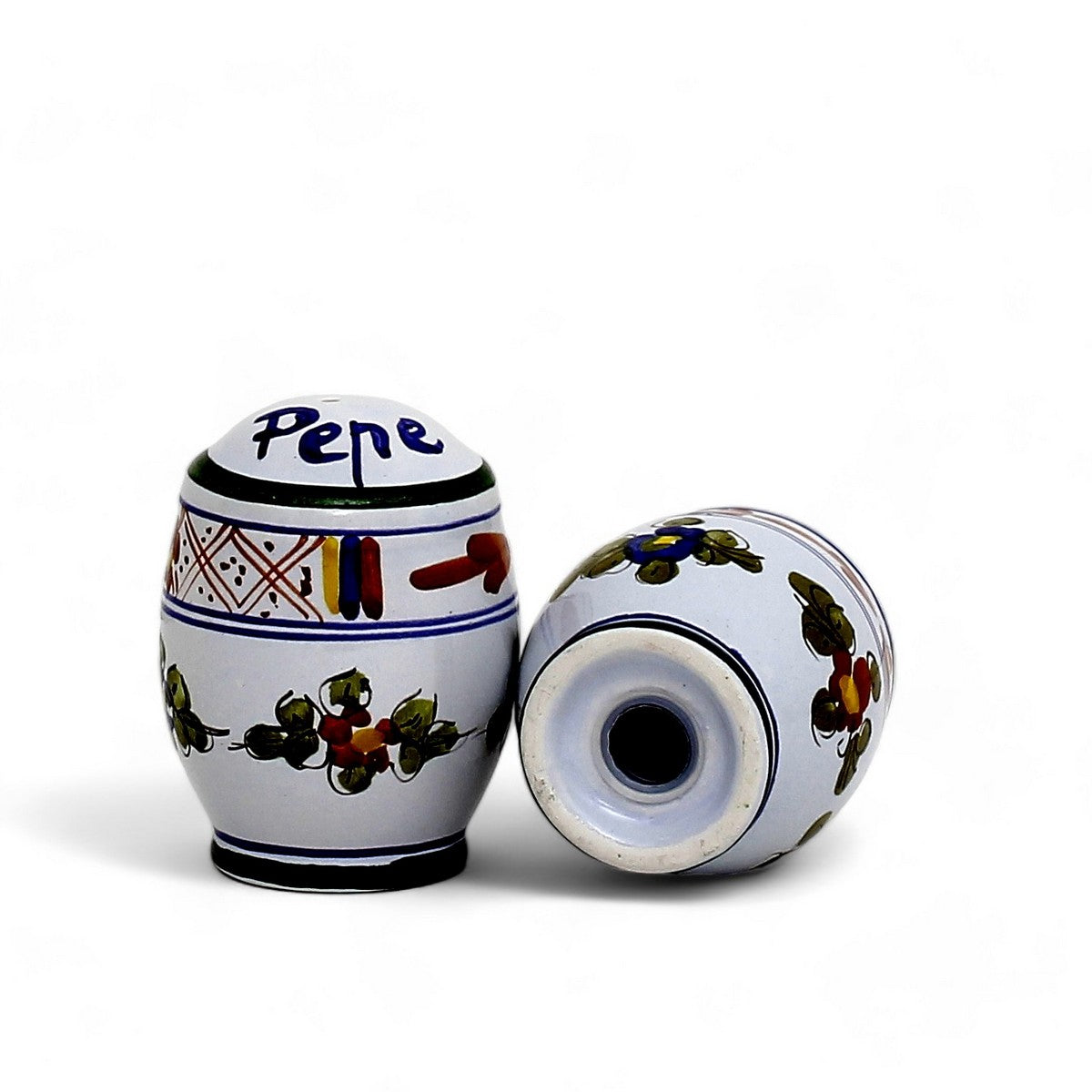 FAENZA-CARNATION: Oil and Vinegar Salt and Pepper menage [R]