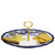 VECCHIA DERUTA: Tid Bit Server Charger Plate with Golden or Chrome Oval Metal Handle - Artistica.com
