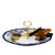 VECCHIA DERUTA: Tid Bit Server Charger Plate with Golden or Chrome Oval Metal Handle - Artistica.com
