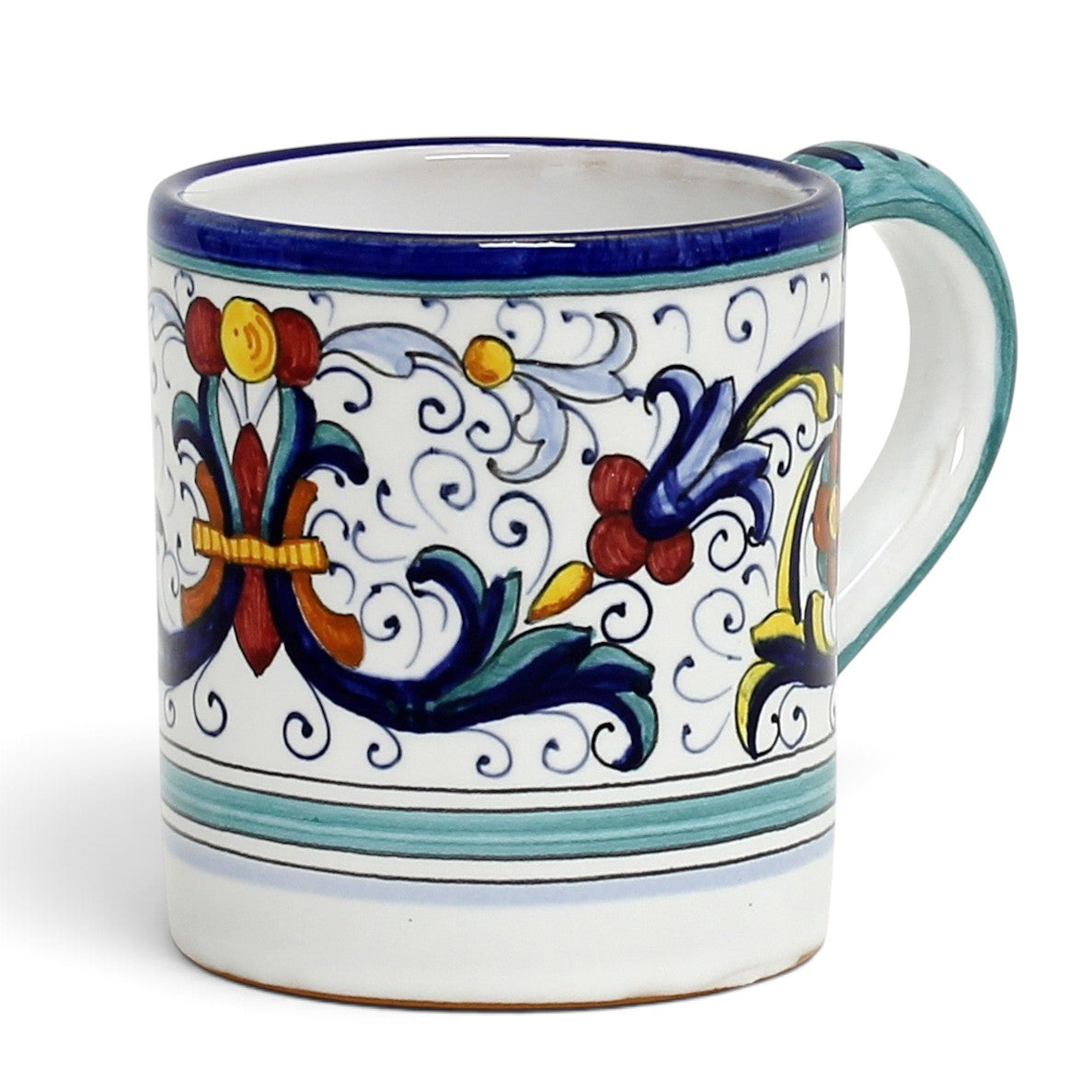 GIFT BOX: With authentic Vecchia Deruta hand painted ceramic Mug (10 Oz.)