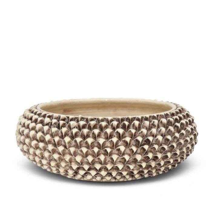 SICILIAN PINECONE: Ceramic Round Centerpiece Bowl - ANTICO