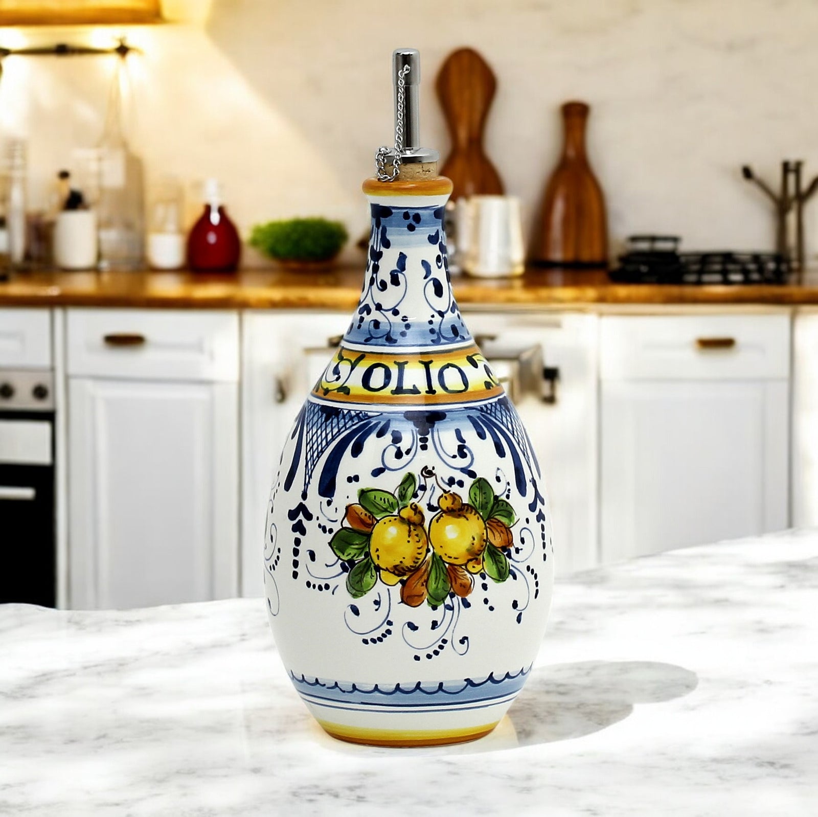 LIMONCINI: Olive Oil 'OLIO' Bottle Dispenser - Artistica.com