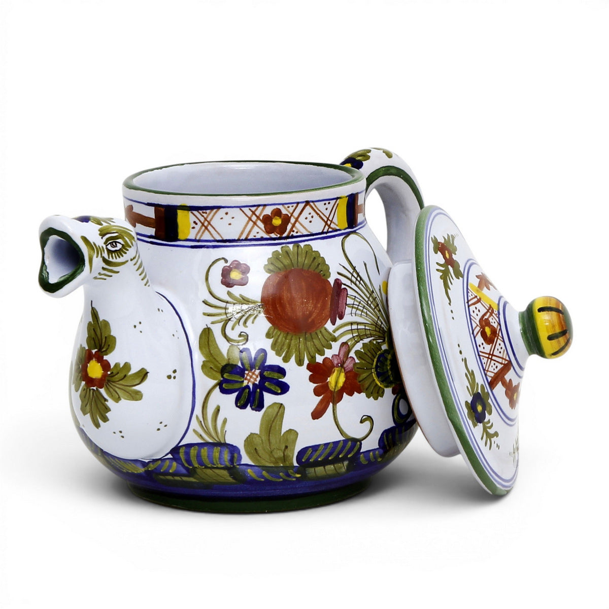 FAENZA-CARNATION: Tea Pot (5 Cups - 40 Fl Oz - 1.15 Liter)