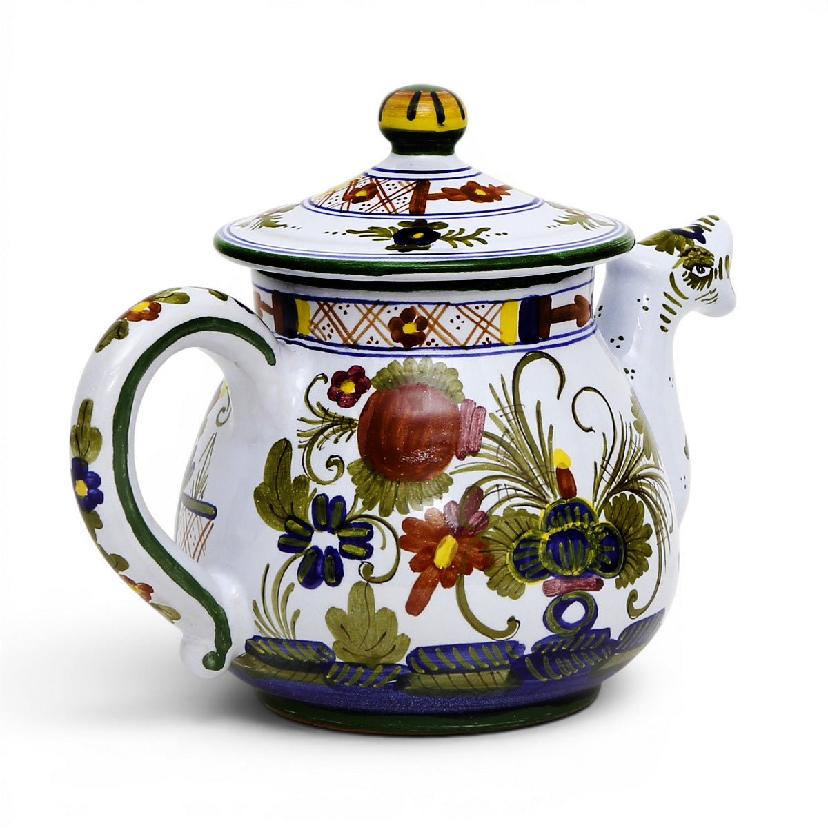 FAENZA-CARNATION: Tea Pot (5 Cups - 40 Fl Oz - 1.15 Liter)