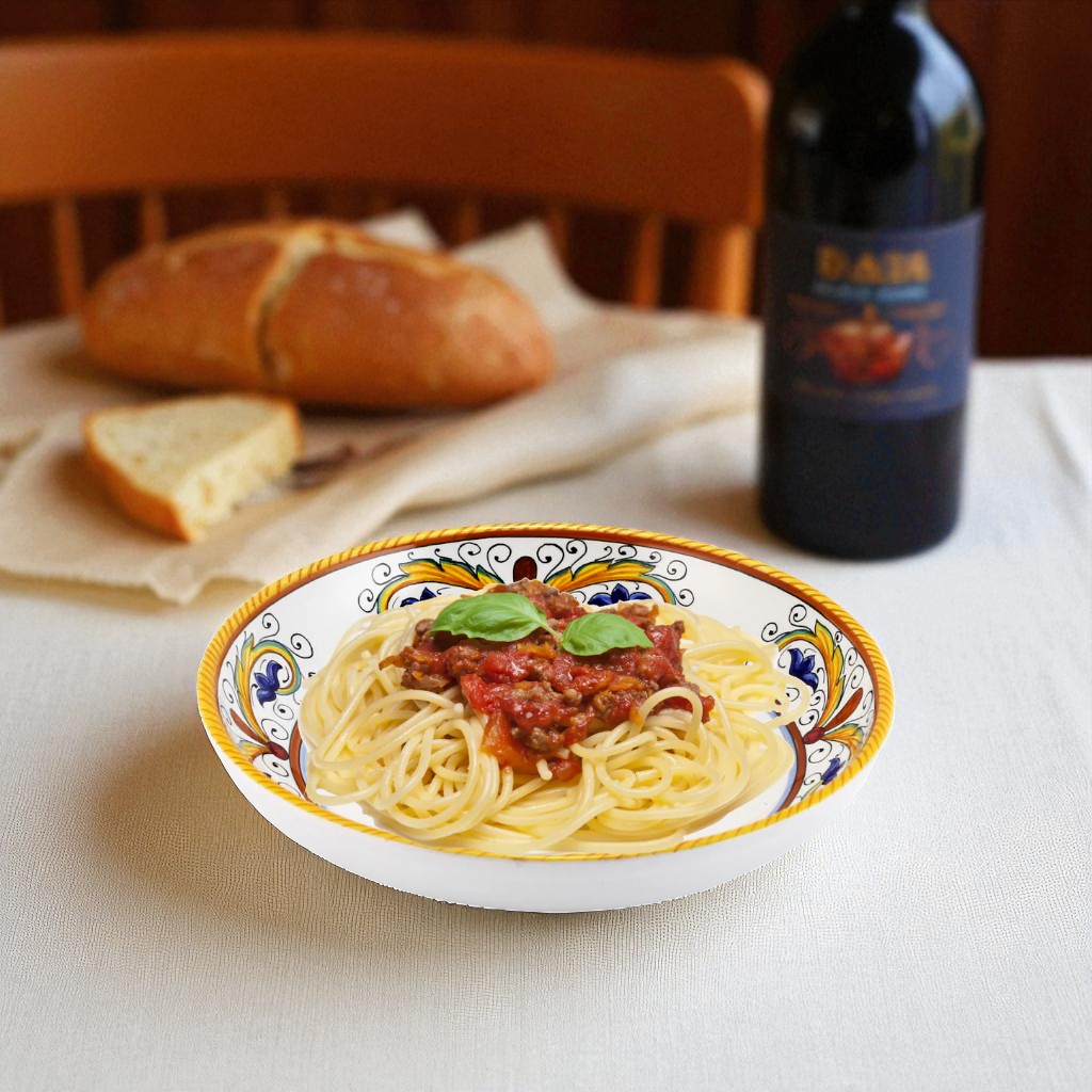 RAFFAELLESCO-PERUGINO: Risotto/Pasta/Cioppino round shallow coupe bowl