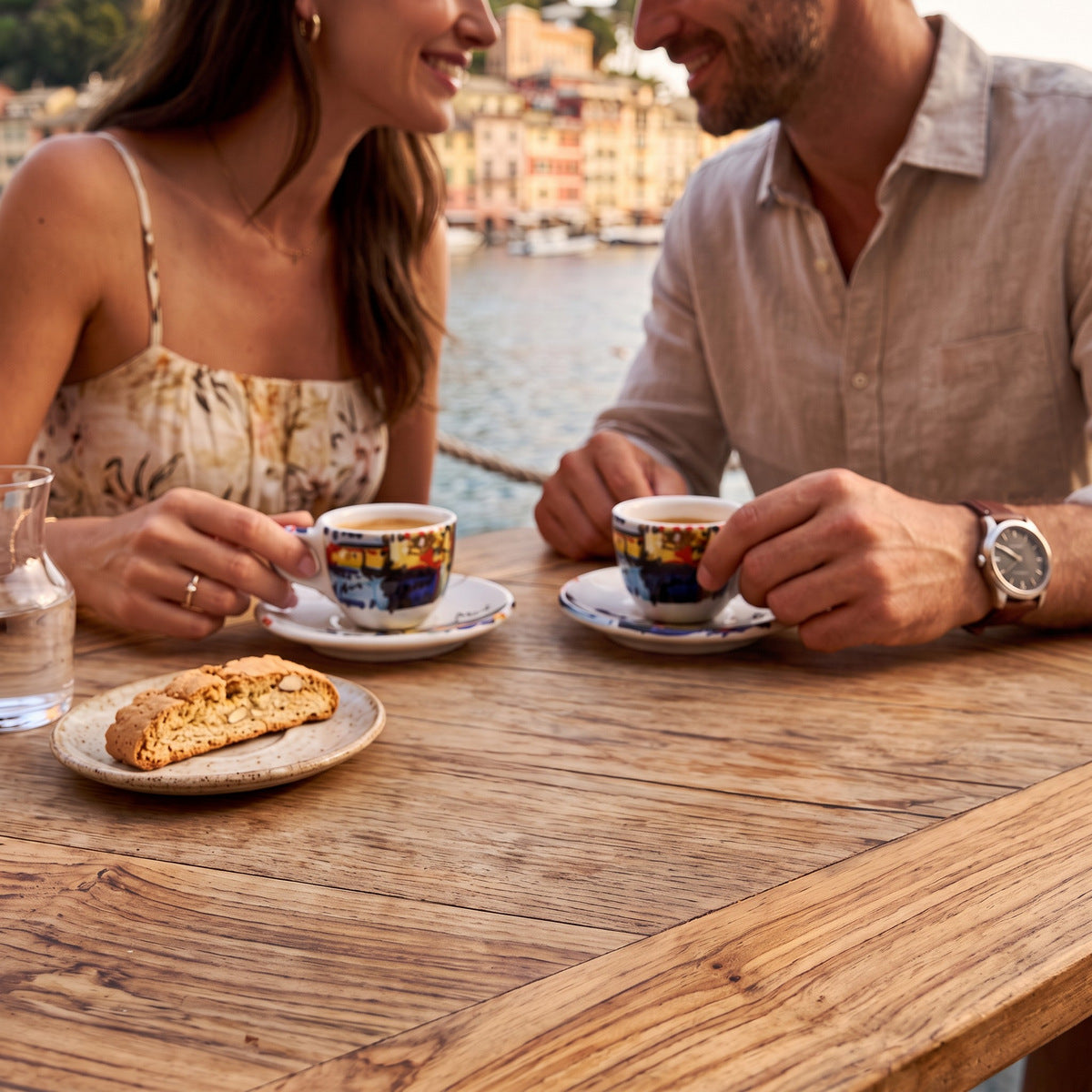 MODERNA: Espresso Coffee Cup and Saucer - Crisalide Design by L. Centinaro