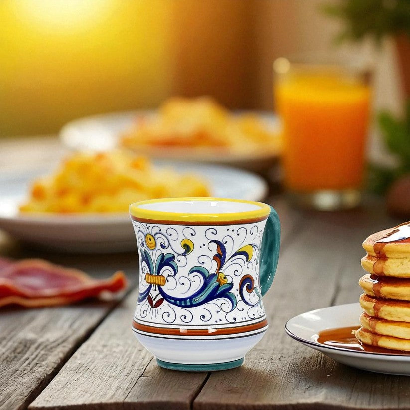 GIFT BOX: With two Deruta Mugs - RICCO DERUTA DELUXE Concave Design