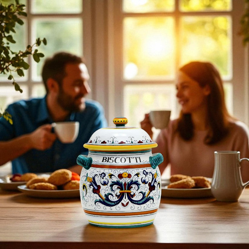 RICCO DERUTA DELUXE: Traditional Biscotti Jar