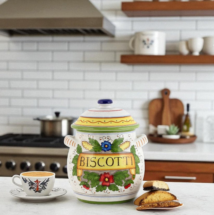 RUSTICA: Traditional Tuscan Biscotti Jar