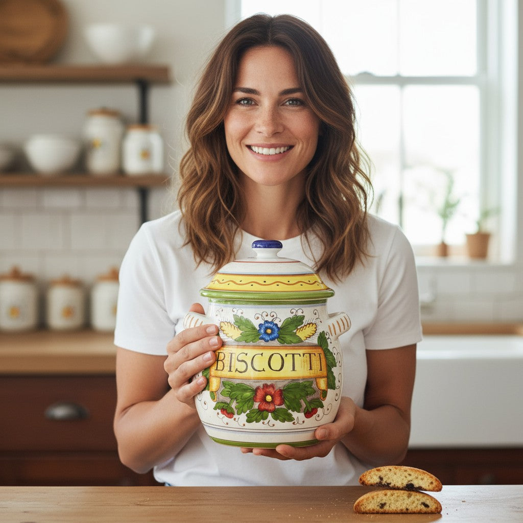 RUSTICA: Traditional Tuscan Biscotti Jar