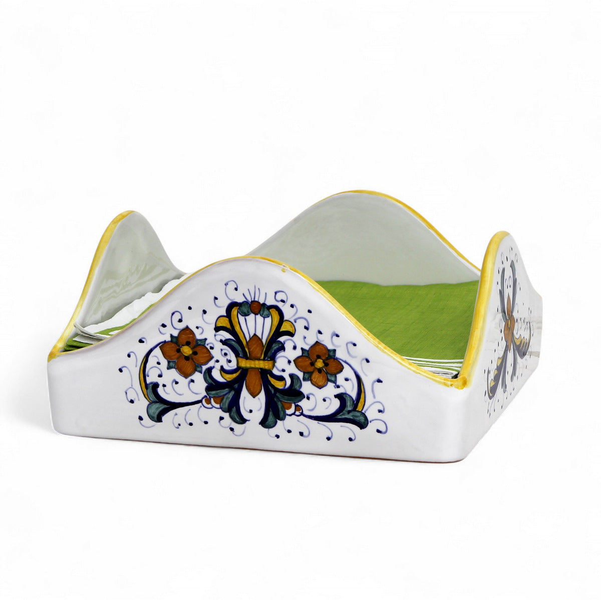 GIFT BOX: With RICCO DERUTA CLASSICO Square Napkins Holder Large